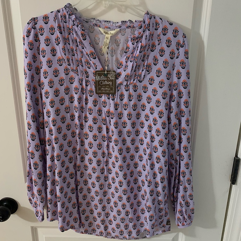 Matilda Jane Lilac Delicate Topiary Top women’s small